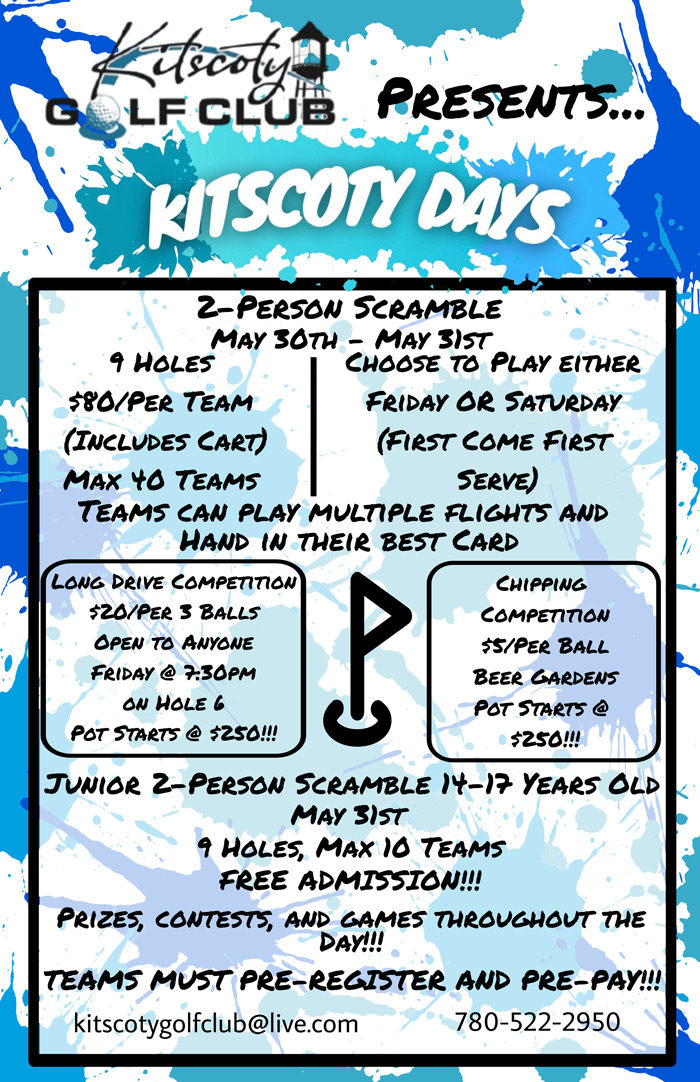 Kitscoty Days Schedule